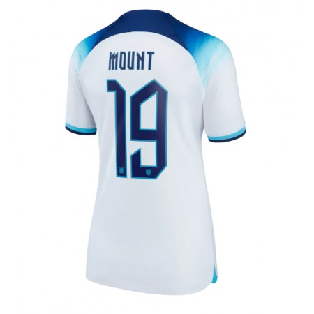 England Mason Mount 19 Matchtröjor Dam Hemma Fotbollströja VM 2022